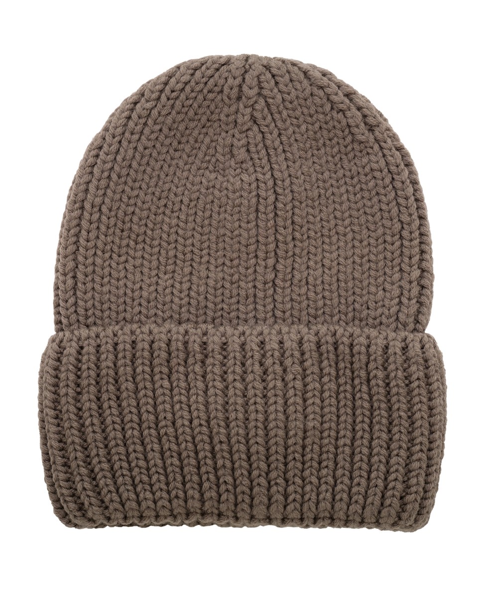 CHARLIE CZAPKA Z WEŁNY MERINO 100% TAUPE
