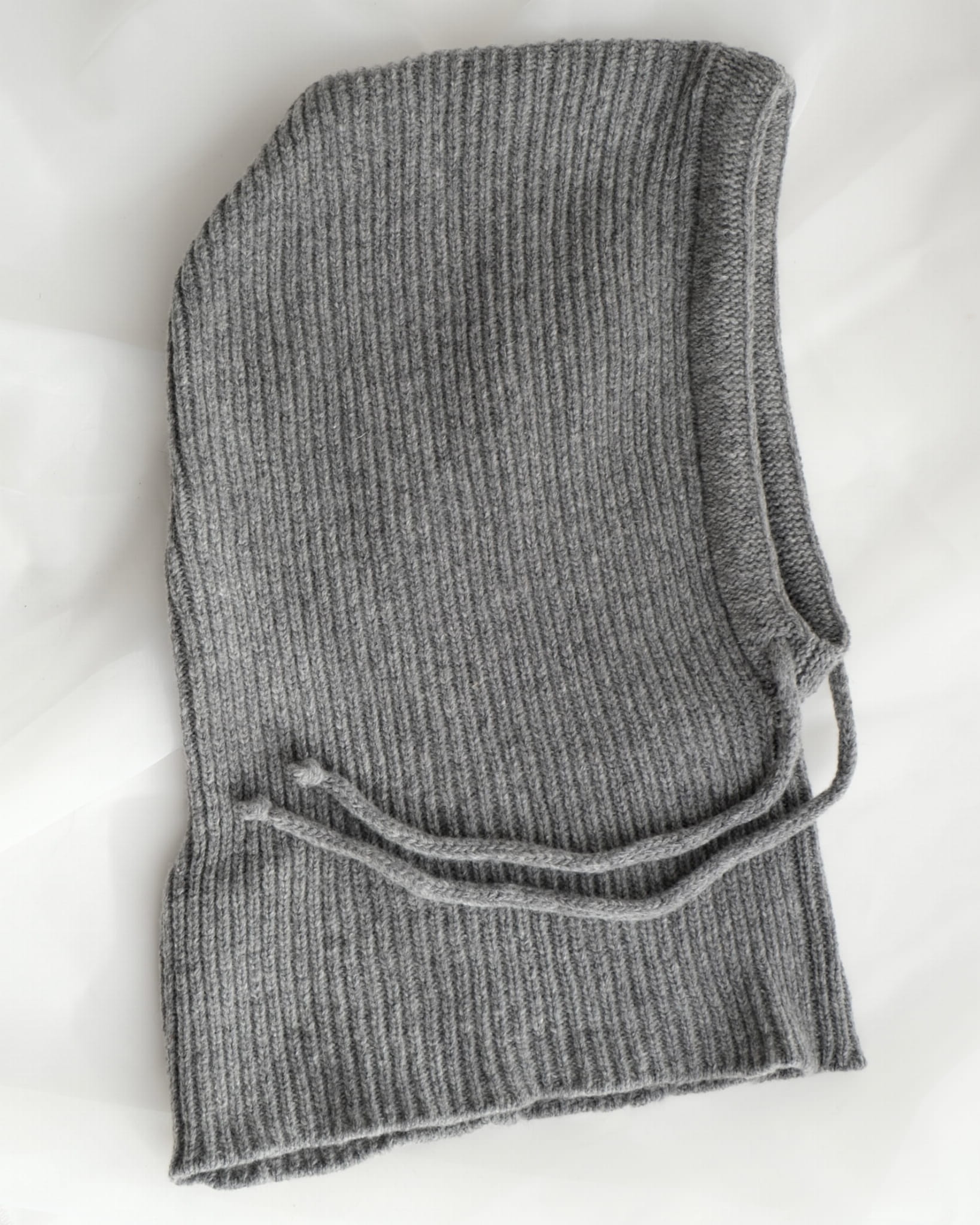 Kaptur Balaclava z Wełny Merino 100% Szara