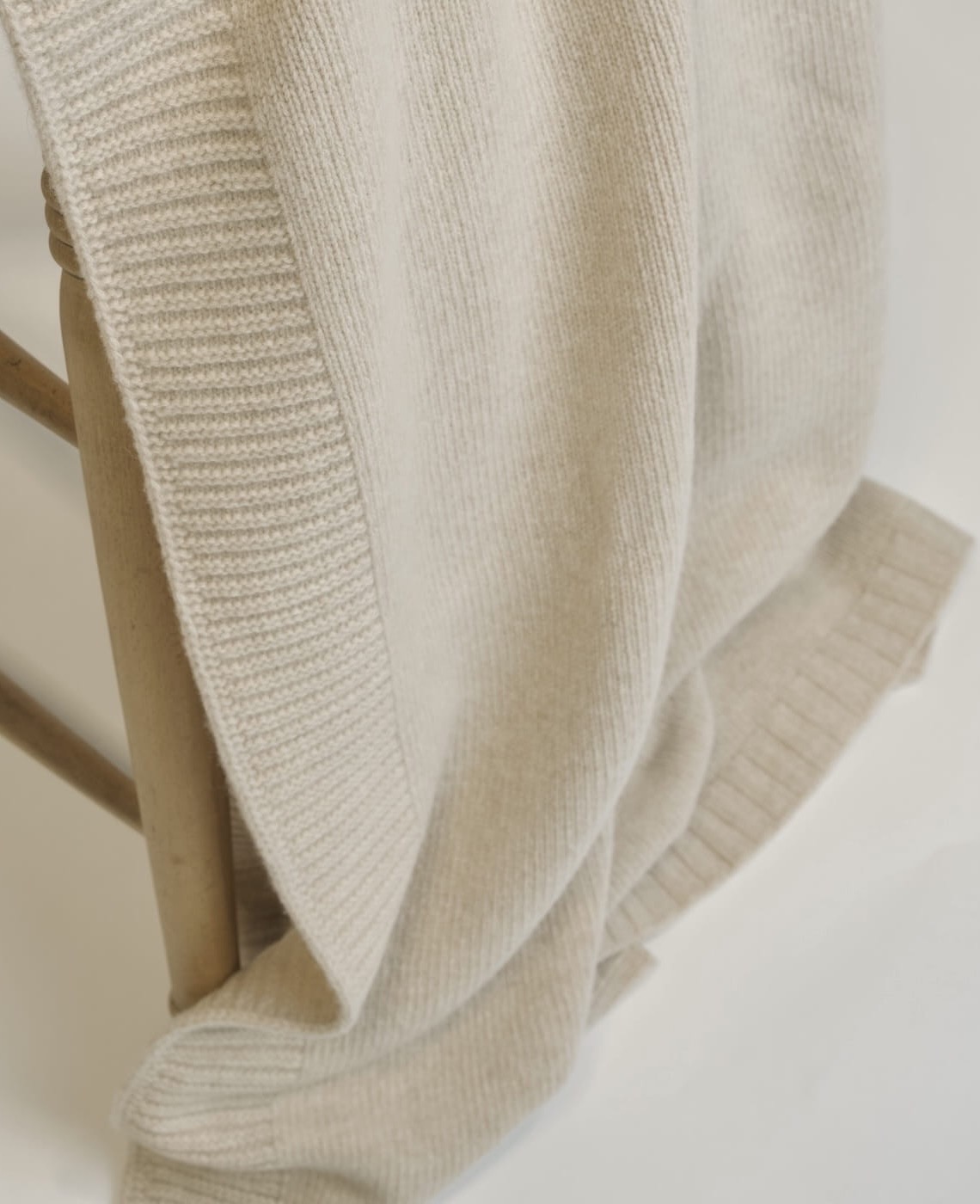 Koc z Wełny Merino 100% Beżowy