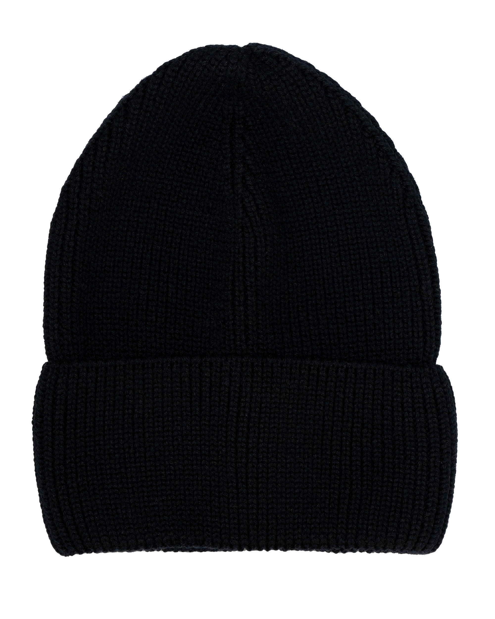 AMBER Czapka z Wełny Merino  100% Czarna