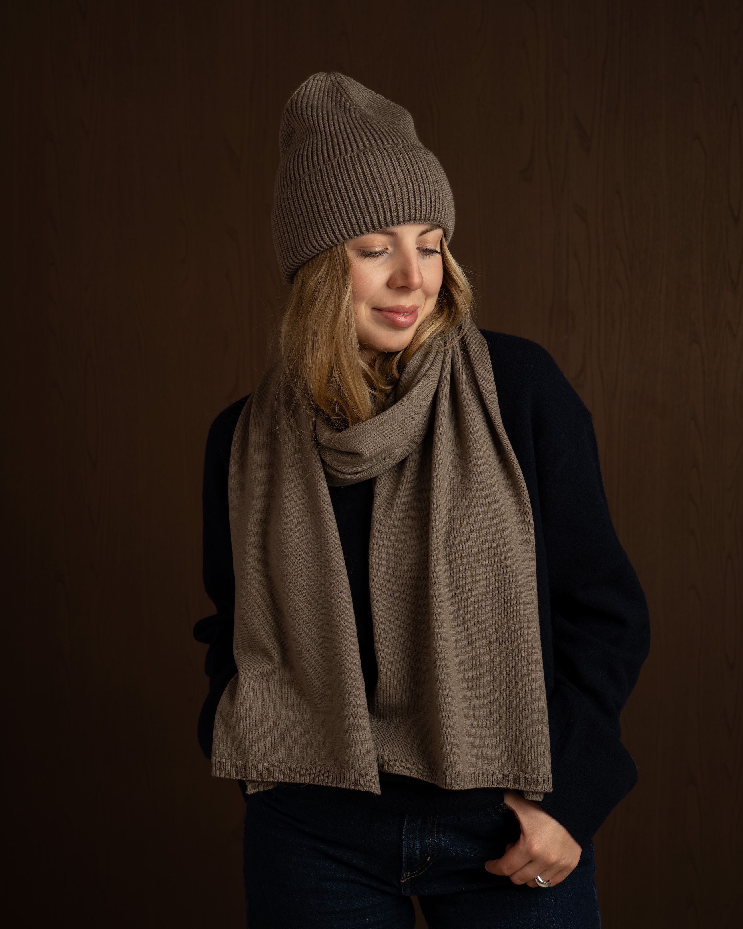 LUMI SZAL MERINO TAUPE LANEA